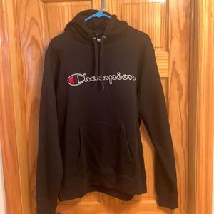Nwt Champion hoodie black size large